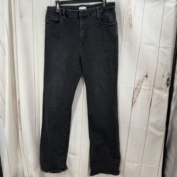 Good American Black Flare & Wide Leg Jeans - Picture 1 of 7